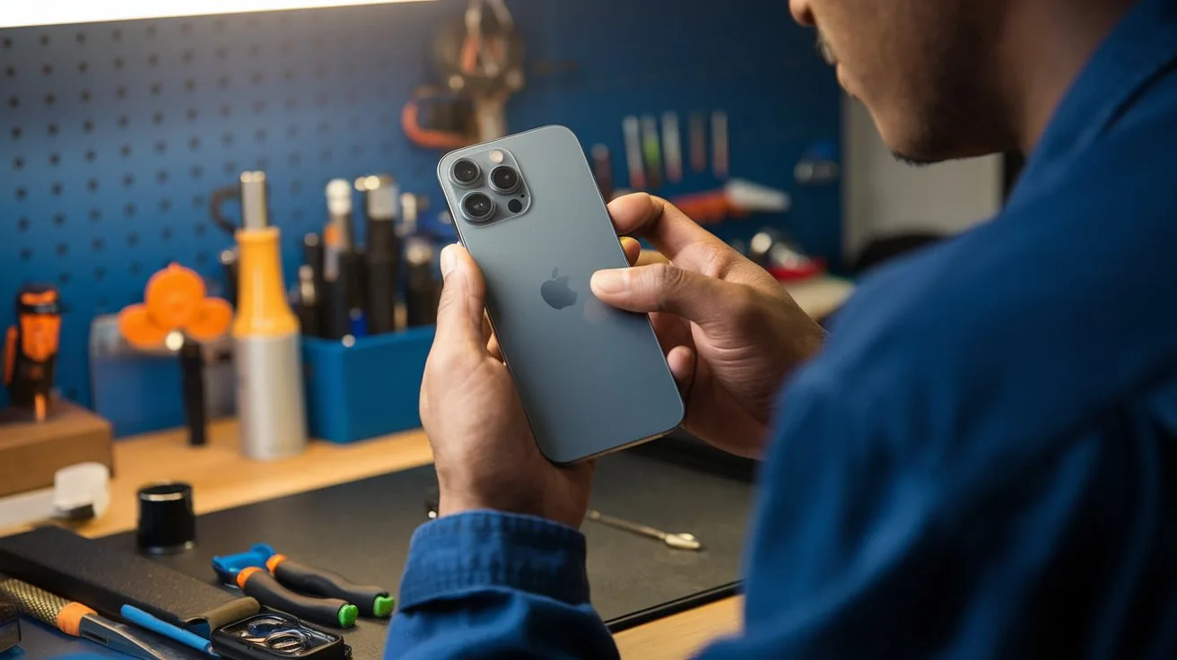 iPhone being repaired